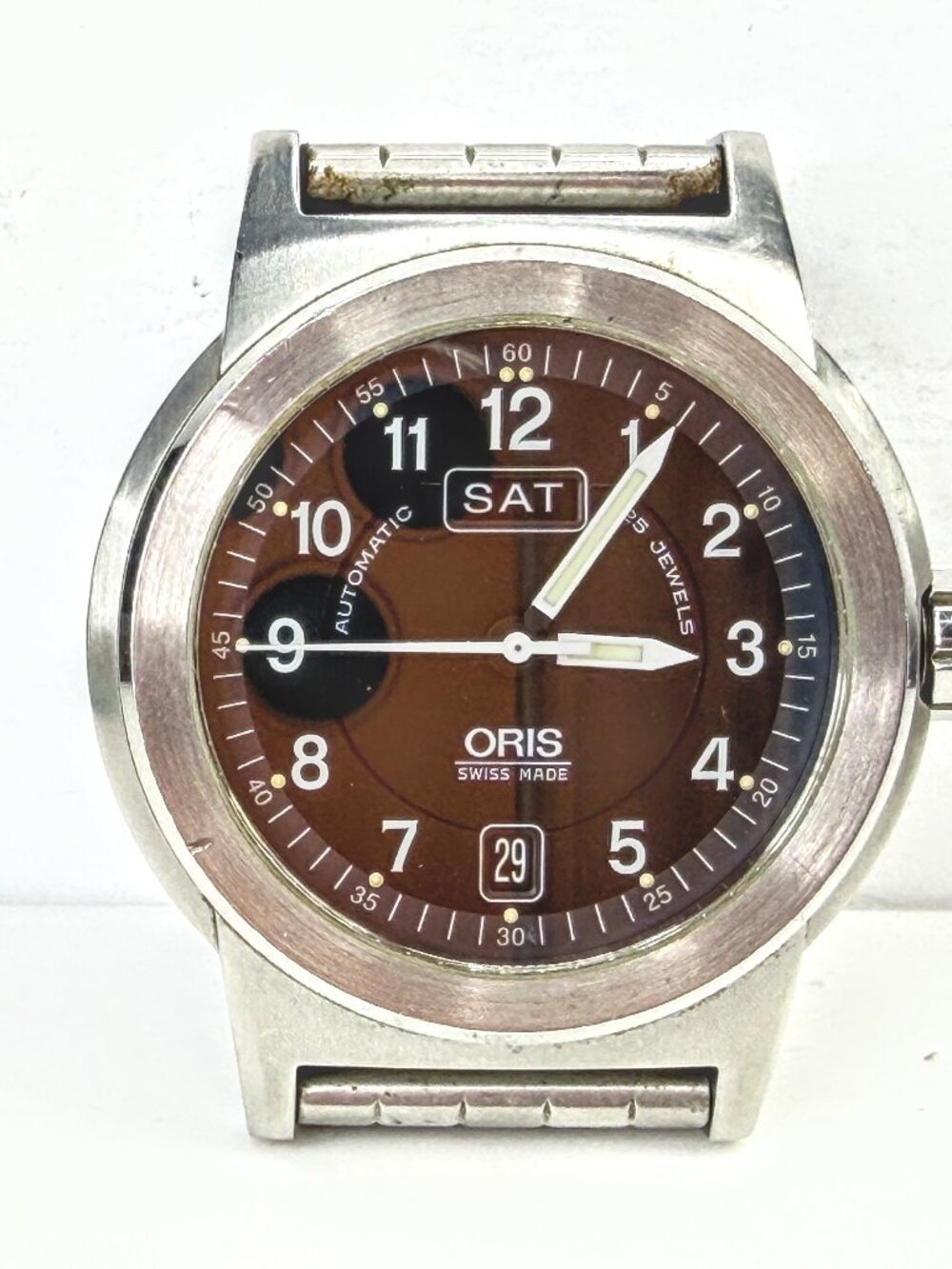 ORIS BC3 big Crown 7500 Automatic Day Date Swiss Made Men's Watch SS498
